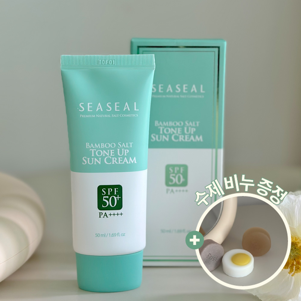 인산가 씨실 우리 가족 죽염 톤업 혼합자차 선크림 SPF50+(50ml, 1개)